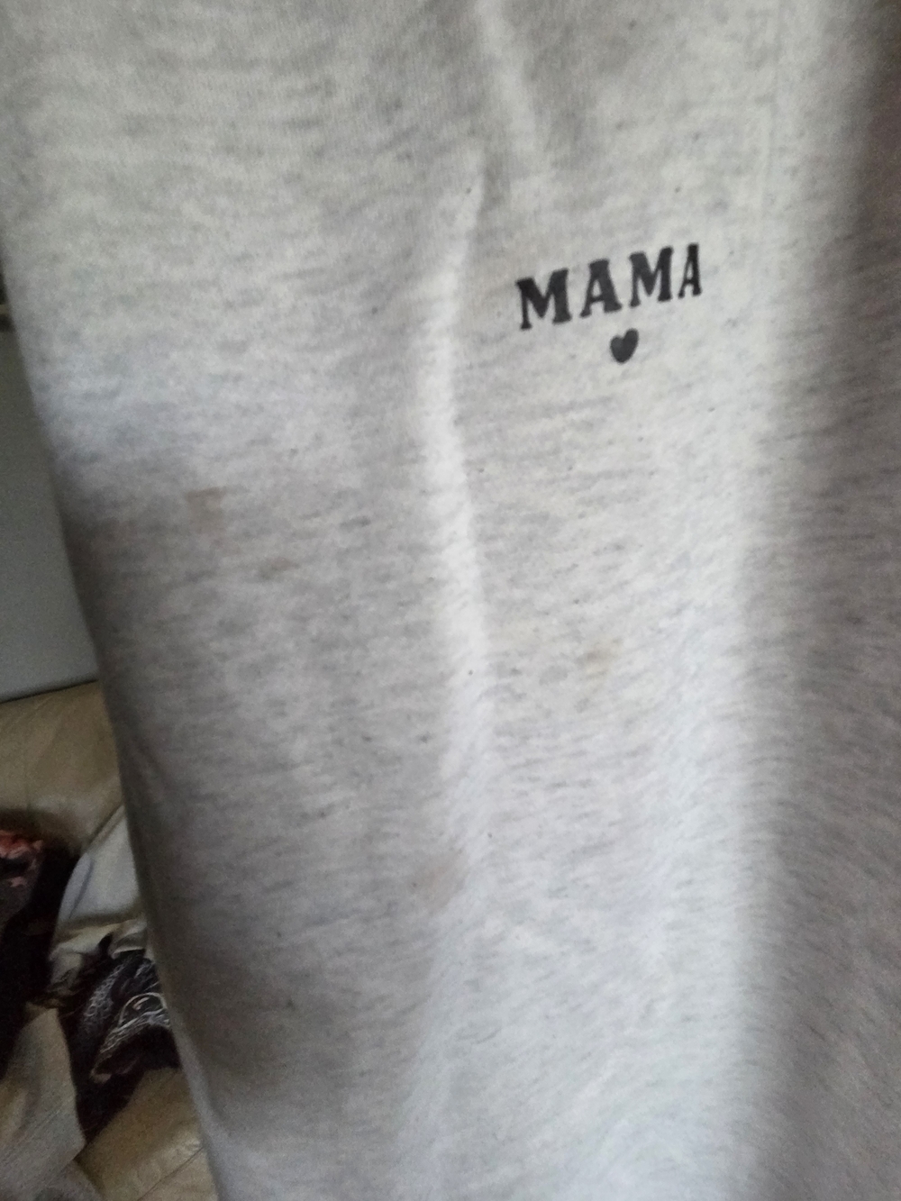SHEIN Maternity MAMA Sweatshirt & Pants Set XL Grey - Picture 2 of 6